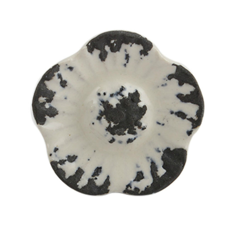 Novelty Knob, White/Black