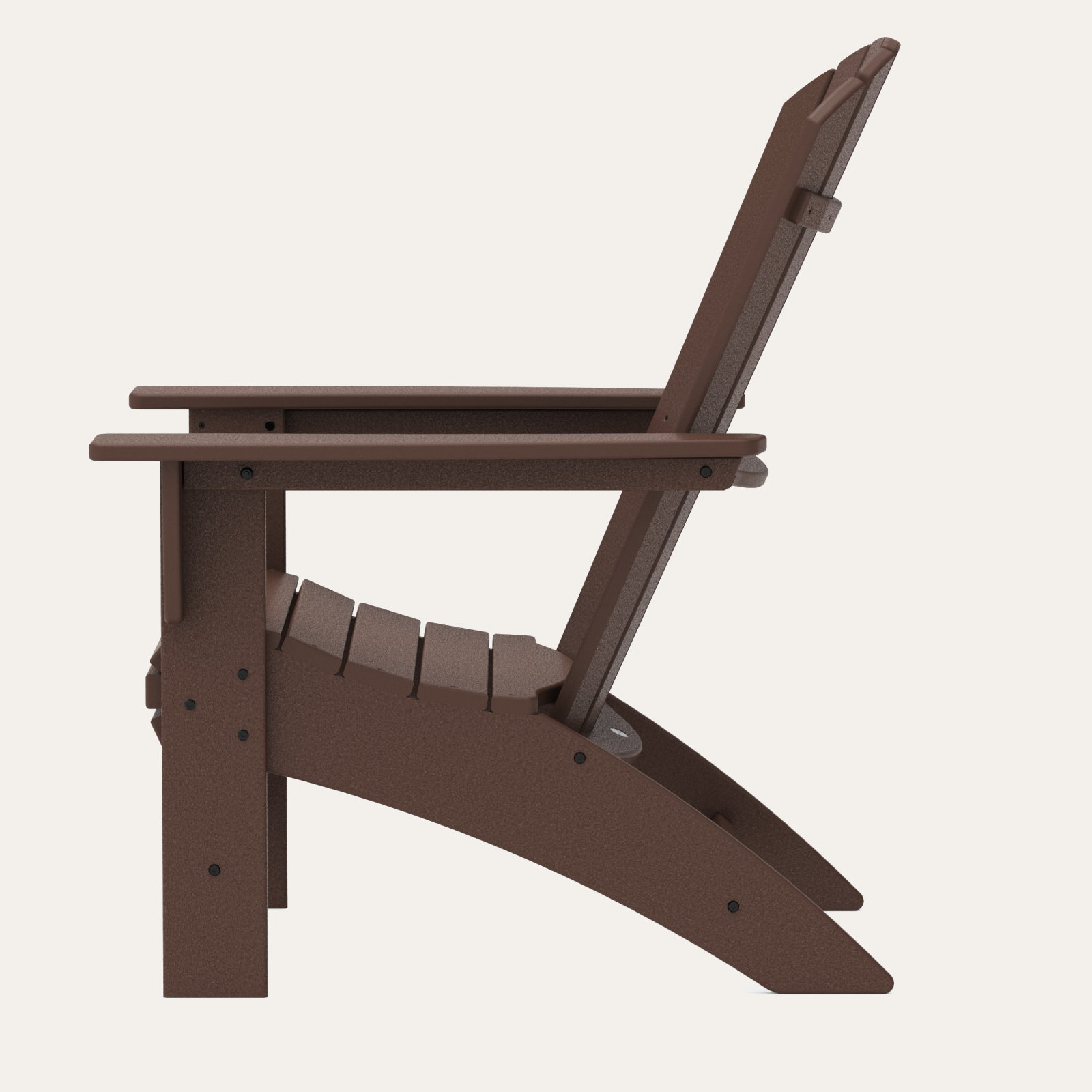 POLYWOOD® Nautical Adirondack Chair, Mahogany