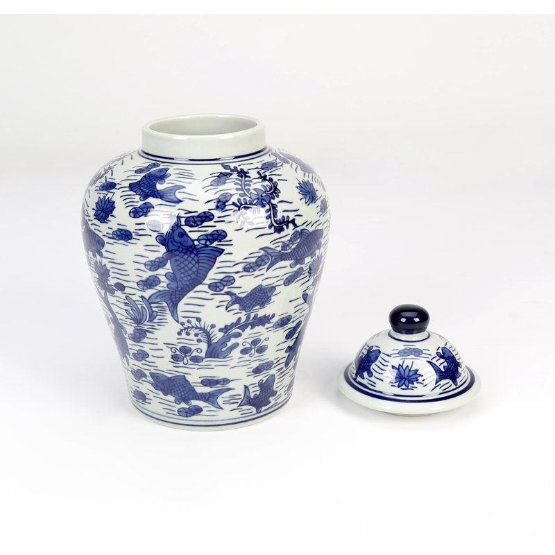 Blessed 10'' Porcelain Ginger Jar