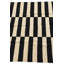 Tapis noir et blanc Ohlson
