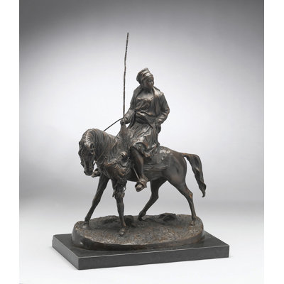Ferguson African Herder on Horse Statue