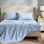 Linge de lit pour grand lit, 7 motifs floraux bleus, taies décoratives douces et assorties, imprimé floral, lisse, designer complet