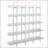 Bookshelf 5-Tier Industrial White Bookcase with MDF &amp; Steel Frame | Anti-Tip | White | MDF+Steel-2135336837
