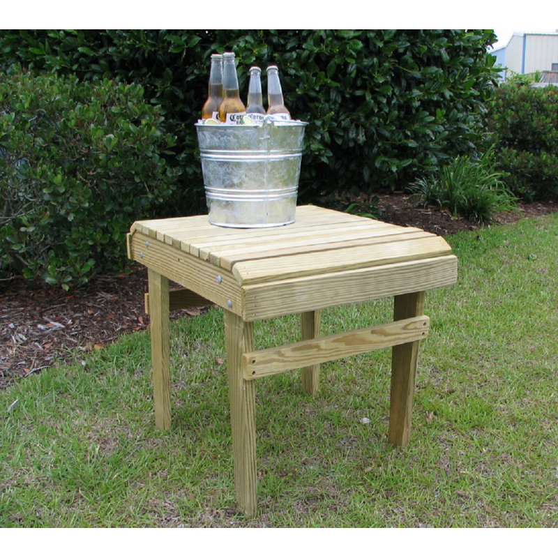 Ensemble de 3 chaises Adirondack en pin traité aux États-Unis - chaise classique simple avec repose-pieds et table d'appoint, mobilier d'extérieur résistant aux intempéries par Weathercraft