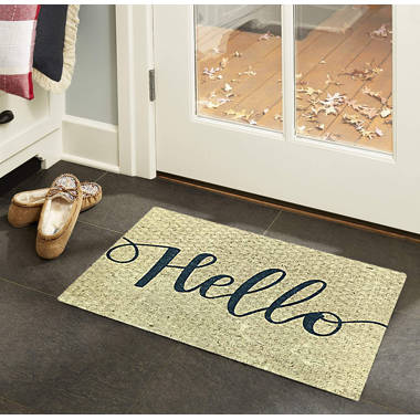 Ottomanson Heavy Duty All Season Steps Welcome Design Doormat