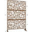 Paravent en métal 76 po H48 po - Brun pour terrasse, balcon, jardin, pelouse, jardin-125816244