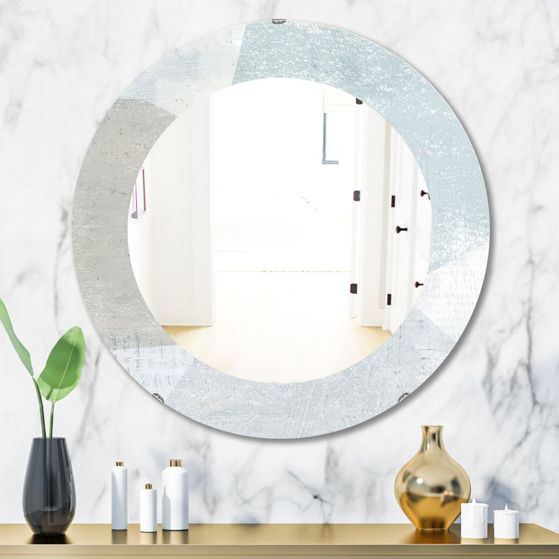 Miroir d'appoint sans cadre Collage I, H 23,6 po x l 23,6 po