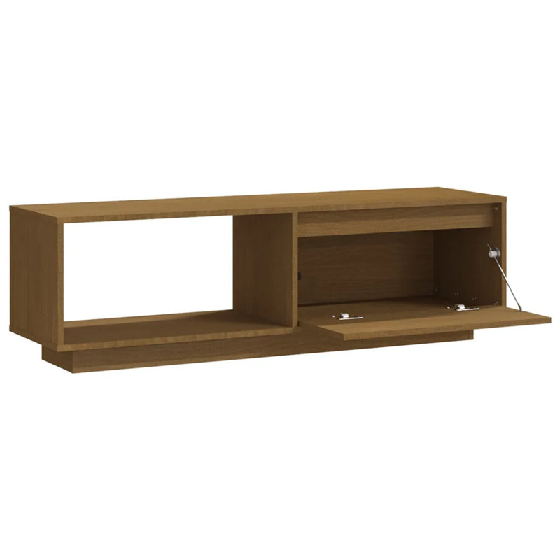 Gavon Unfinished TV Stand, Honey Brown