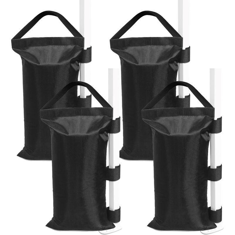 Eagle Peak Black Polyester Heavy-Duty Canopy Weight Bags