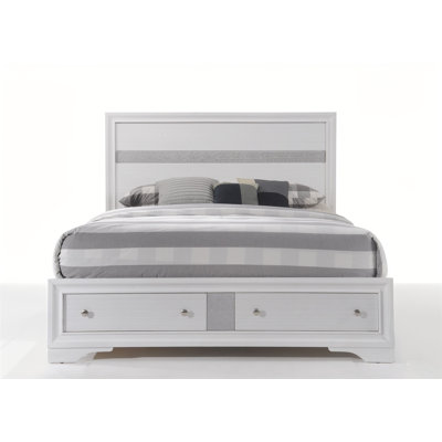 Mid-Century Wooden Storage Bed with Drawers,Queen Size - Clutter-Free Bedroom Organization with