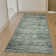 Davide 1228 Transitional Striated Green Area Rug