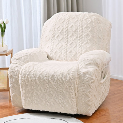 Jacquard woven chair cover, lounge chair cover, washable sofa cover, large lounge chair cover, wide lounge chair cover by Latitude Run
