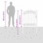 104 cm W Steel Gate Fencing-121122353