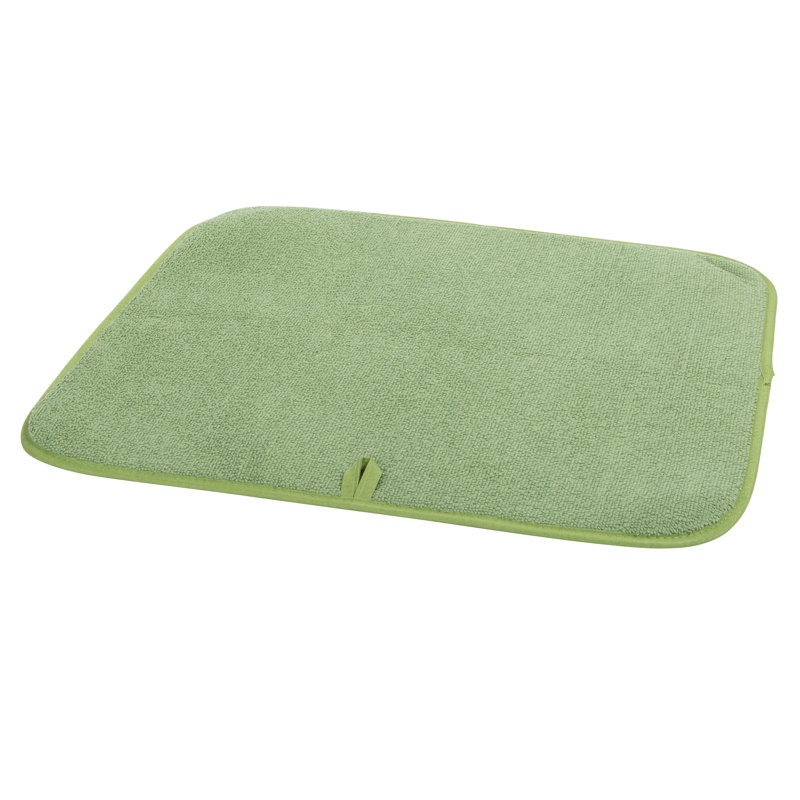 Microfiber Drying Mat 16x18 - Gray, Green
