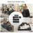  Sisler 6 Piece 141.6" Oversized L Shape Upholstered Convertible Modular Corduroy Compression Sofa with Storage Pockets, No Assembly-1730853193