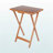 Emory 5-Piece Snack Table Set with Drop Leaf Top in Teak Finish, 25.96" H X 18.91" L X 11.77" D-1946555705