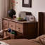Commode d'appoint style rétro en noyer noir