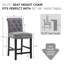 Tabouret de comptoir 25,25 po Burlison-730223993