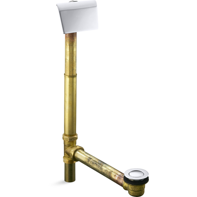 Clearflo Leg Tub Drain with Overflow, Vibrant French Gold