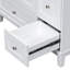 Meuble-lavabo simple autoportant 36 po avec plateau en résine Chrishad, meuble-lavabo avec charge USB, 2 portes et 3 tiroirs-934646116