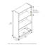 Bibliothèque standard H 40,3 po x l 24,5 po Lansing-1935261711