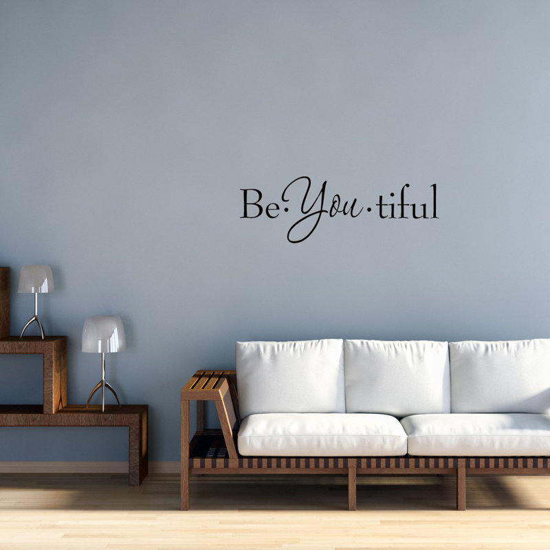 Dopson Text & Numbers Wall Decal, 13" H x 36" W x 0.01" D