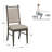Cipolla Wood Finish Beige Fabric Dining Chair-105512472