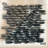 Matte Black Standing Pebble Mosaic 12" x 12"