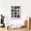 Toile épique Graffiti «Feline Star Signs» par Lucia Heffernan, art mural 12 po x 16 po-537991427