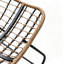 Fauteuil à bascule berçant avec coussin épais - Osier PE tissé à la main, structure en acier thermolaqué, utilisation intérieure / extérieure pour patio, jardin et balcon