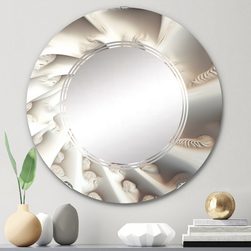 Sunelle - Miroir mural moderne rond, 24 po x 24 po