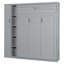 Lit escamotable double pleine grandeur avec tablettes, garde-robe et éclairage DEL ambiant-1439553524-1439553526
