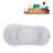 63" Streamline Clawfoot Soaking Acrylic Bathtub With Drain, Clawfeet, and Bamboo Tray-66367528-66367525