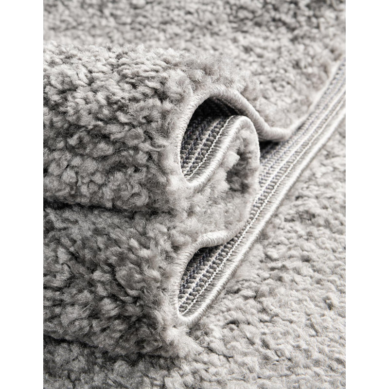 Tapis gris Zuniga, Gris, Rectangle 9' x 12'