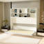 Lit escamotable horizontal simple avec rangement Mordern Design pour chambre à coucher ou chambre d'amis