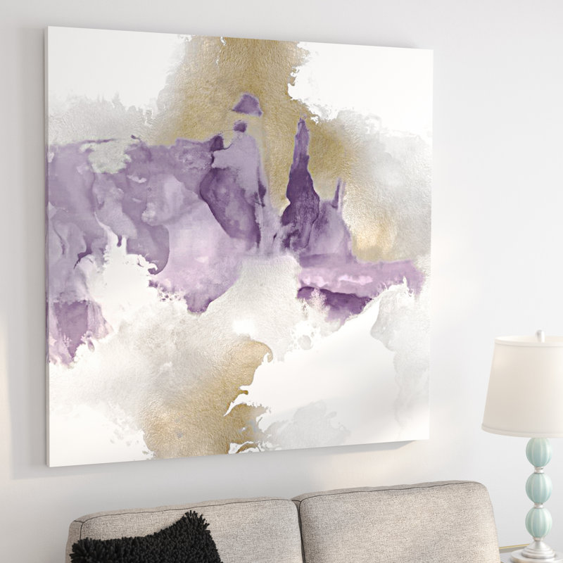 «Derive in Amethyst II», reproduction d'impression, H 12 po x l 12 po x P 1,5 po, Toile tendue, No Frame
