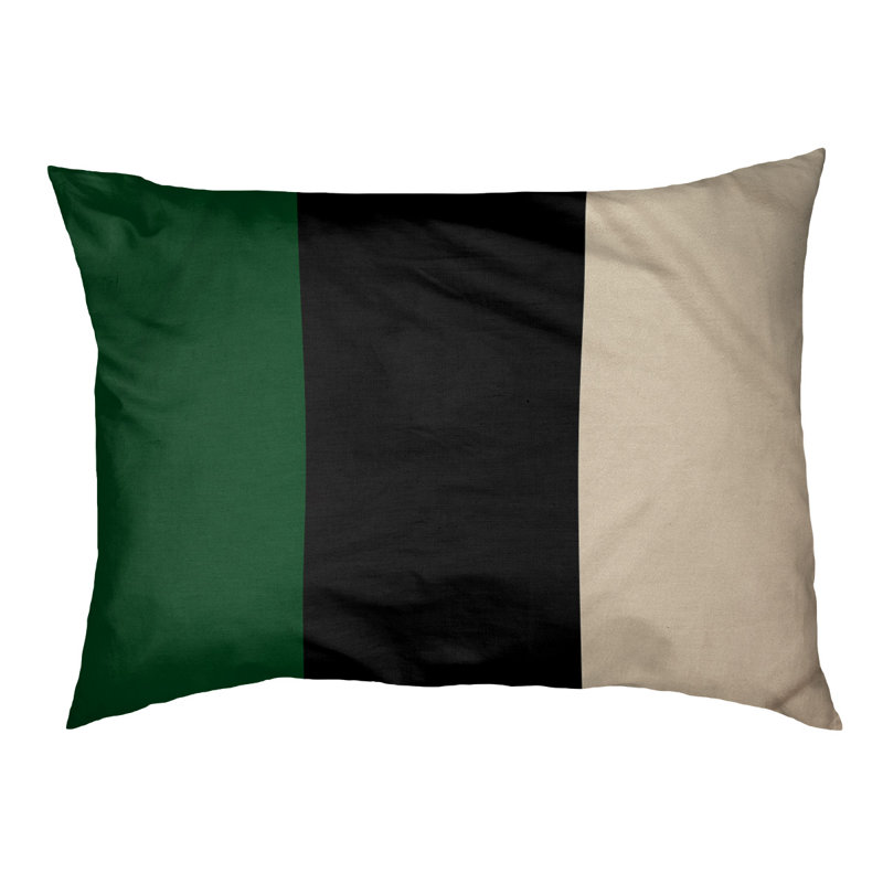 Coussin Milwaukee, Moyen (l 28 po x P 18 po x H 9,5 po), Vert belle terre / noir / crème ville
