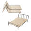 Bunkie Board, lattes de planche de lit pliable de 0,4 po avec connexion, support de matelas en bois pour lit, support sous planches de matelas, prêt à l'emploi, 8 pièces, Burlywood-1149212376