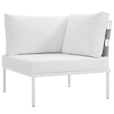 Harmony Outdoor Patio Aluminum Corner Sofa by Modway