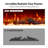 50" 3-Sided Smart Electric Fireplace, Alexa & App Control, 15 Flame Colors, Realistic Flame & Sound, 5100 BTU Heat, Fireplace Inserts With Logs And Remote Control