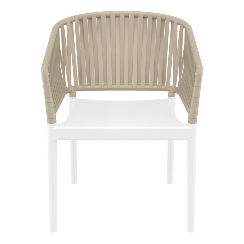 Chaise de salle à manger Newport, Taupe / Blanc