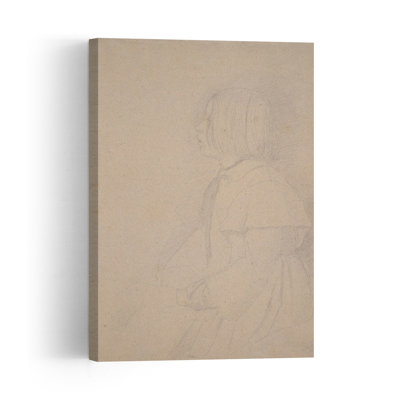 " Portrait Of Giulia Bellelli, 1858-9 Impressionist Abstract Contemporary Portrait Wall Art Print " by Edgar Degas