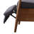Modern Minimalist Upholstered Leisure Recliner with Adjustable Backrest and Footrest-1257523784