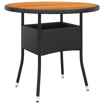 Garden Rattan/Steel/Wooden Dining Table