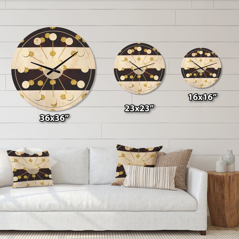 Solid Wood Wall Clock, Medium