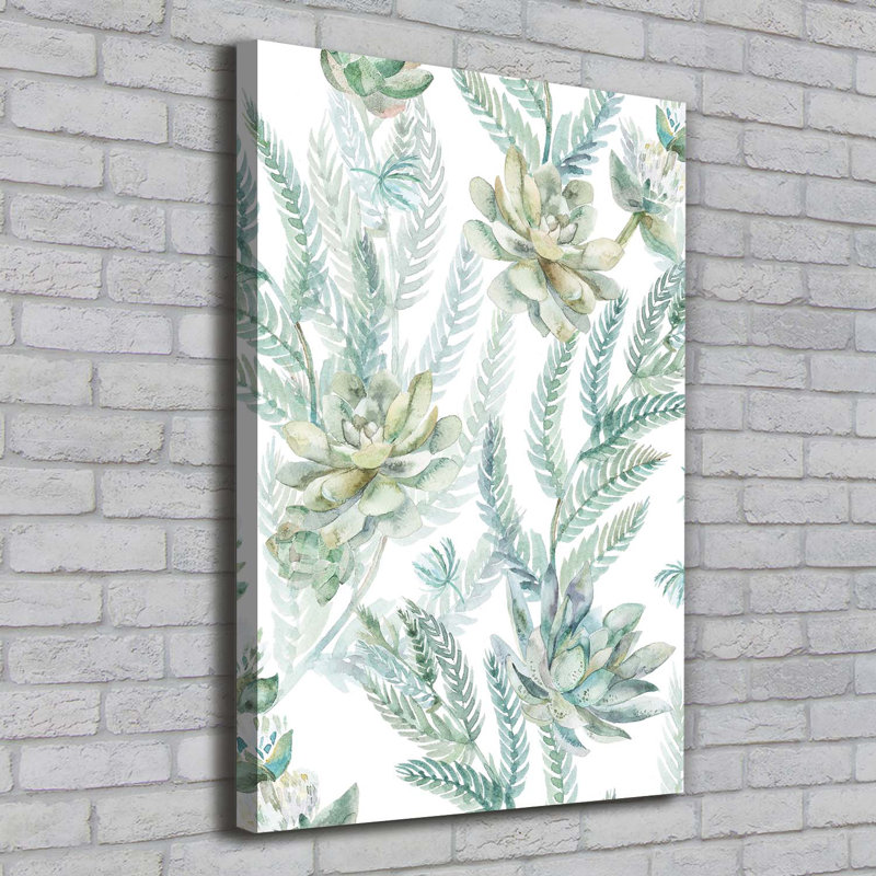 Floral Pattern - Wrapped Canvas Print