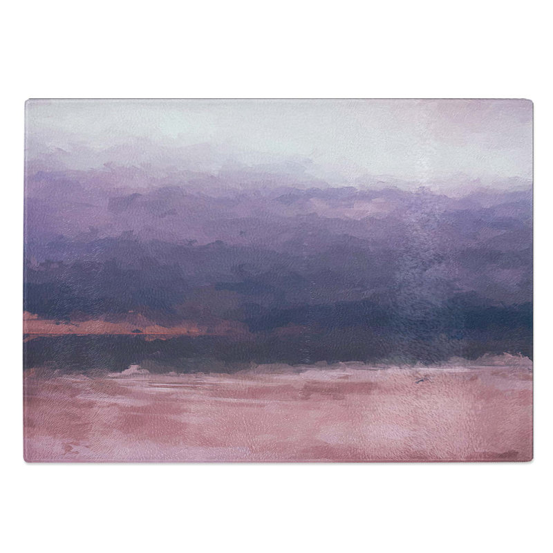 Glass Moody Waters in Abstract Chopping Board, 39 cm W x 28.5 cm L