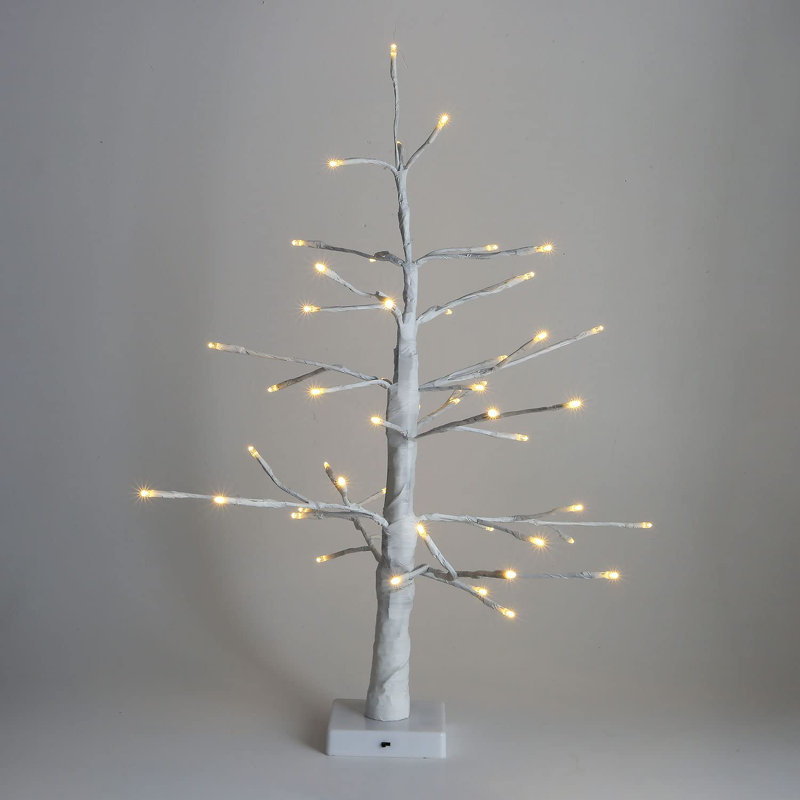 1.48' H Lighted Artificial Cedar Christmas Tree