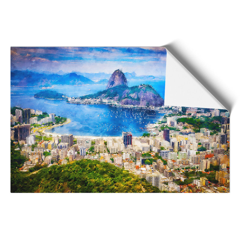 Rio De Janeiro Skyline In Brazil - No Frame Print, 42cm H x 59cm W x 0.1cm D