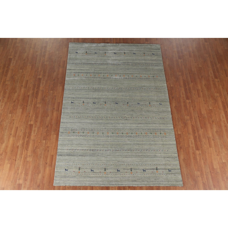 Tapis tribal fabriqué à la main Gabbeh 7 x 10